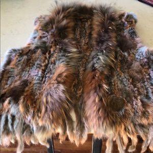 Jayley Collection Rabbit multi-dyed vest